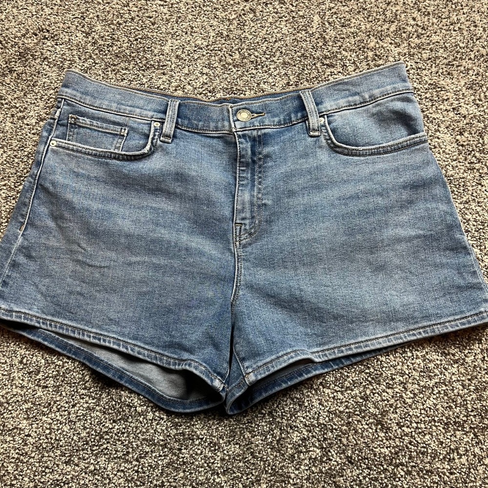 Hudson Denim Shorts Womens 32 Blue High Rise Cutoff Casual Summer Jean Shorts